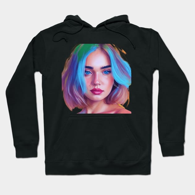 Surreal Beautiful Dreamy Girl Hoodie by Dream the Biggest